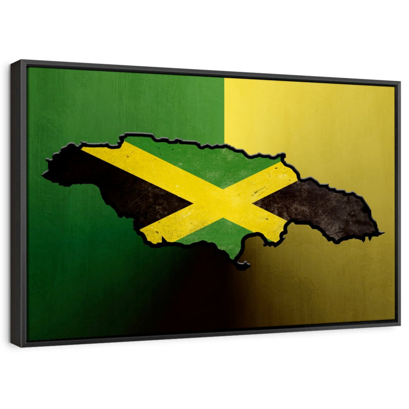 Drapeau jamaïcain, impression sur toile