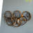 38.5x22x4.2" Seretha Gold Leaf Wall Décor