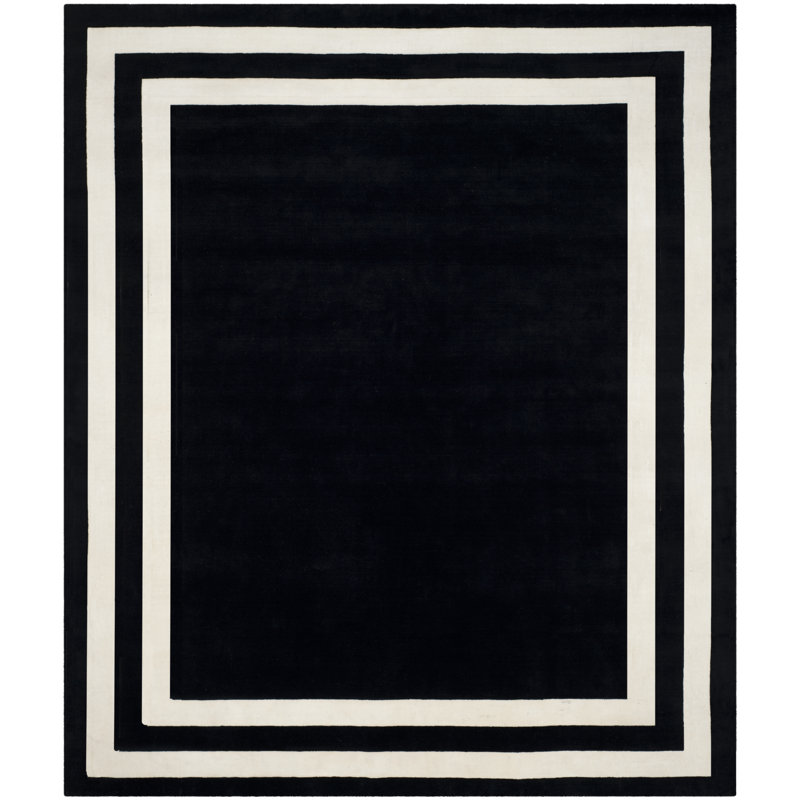 Ralph Lauren Fitzgerald Border Wool Geometric Rug, Rectangle 9' x 12'
