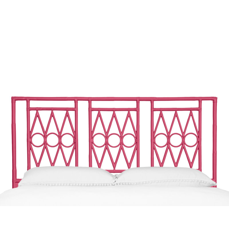 Devonshire Open-Frame Headboard, King, Hot Pink