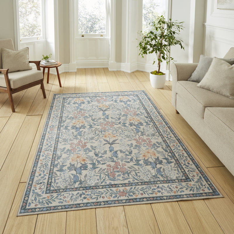 Vintage Look Digitally Printed Area Rug, Rectangle 122 x 170 cm