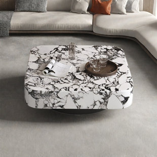Table basse carrée en marbre italien