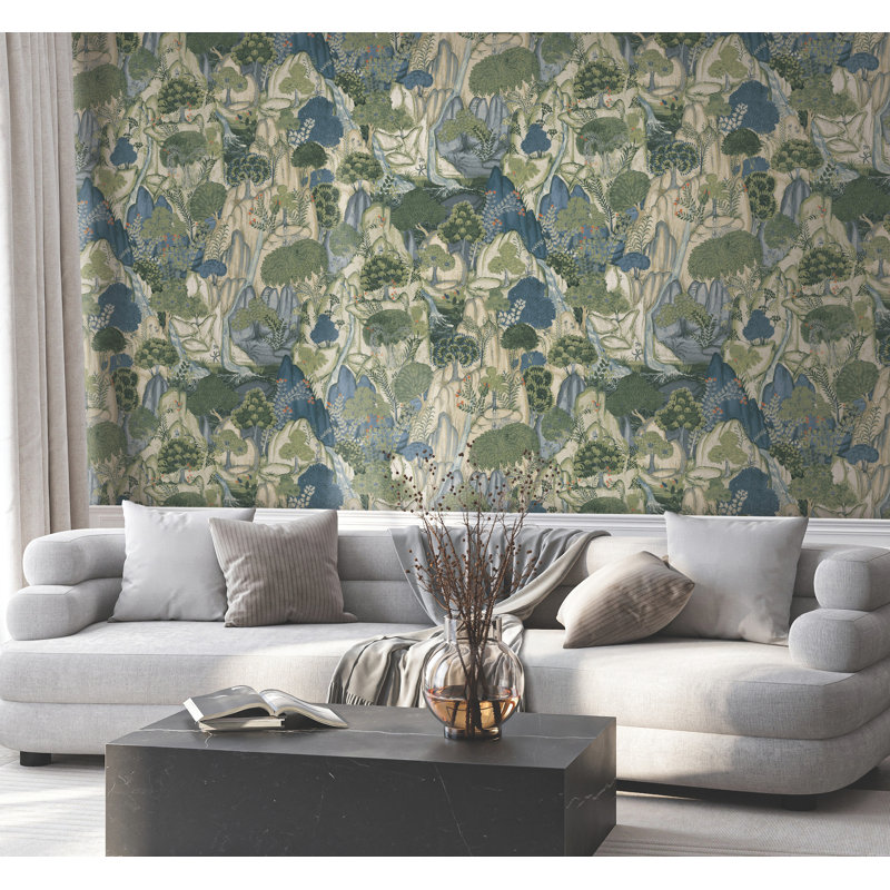 Papier peint Falling Waters, Mauve