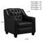 Fauteuil en cuir touffeté de 33 po de large Debolt-1827660047