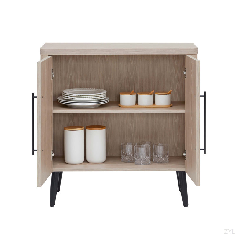 Armoire d'appoint 31 "cannelée, Chêne
