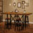 Counter Height Bar Table, 62.99" Long Pub Bar Table With Metal Footrest For Dining Kitchen Breakfast-377625319