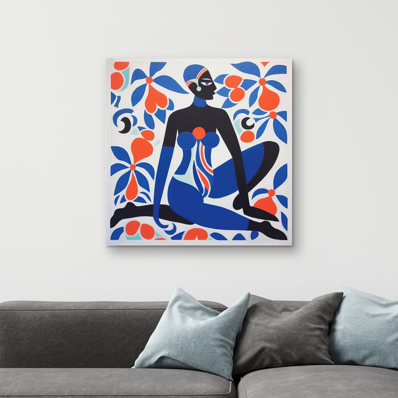 Beautiful posture - 32"x32" art on canvas