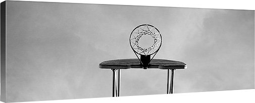 «panier à basket, H 20 po x l 60 po x P 1,5 po, Toile