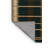 Washable Forest Green Cream Striped Area Rug-342694446
