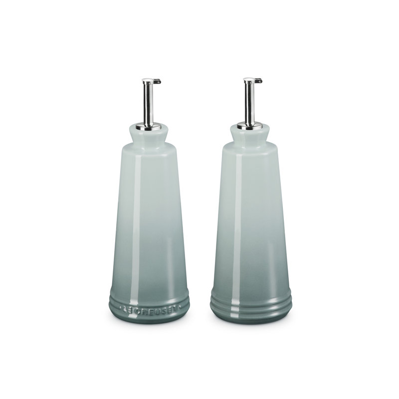 Le Creuset Stoneware Oil & Vinegar Set, Sea Salt