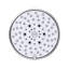 Pomme de douche ronde classique TOTO® L Series 1,75 GPM 4 pouces, chrome poli