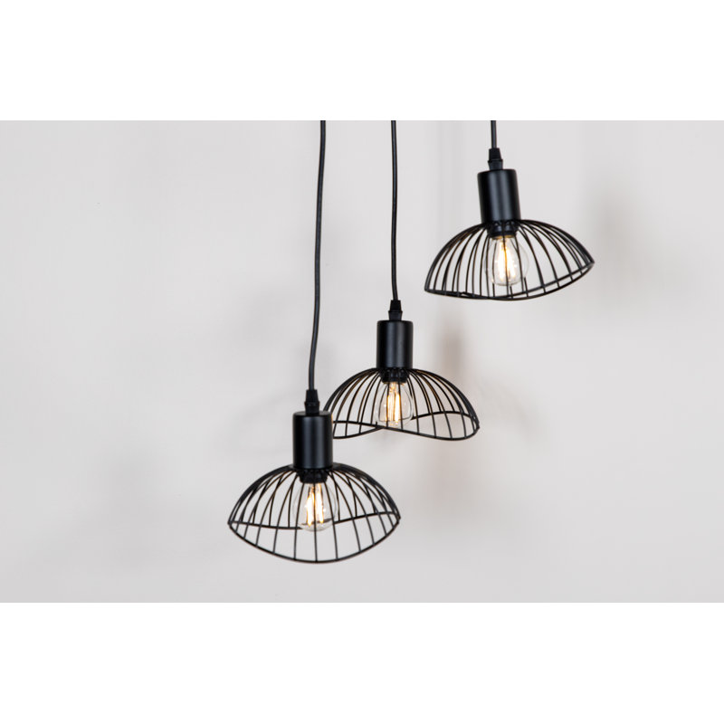 Asuka 3 - Light Black Cluster Pendant
