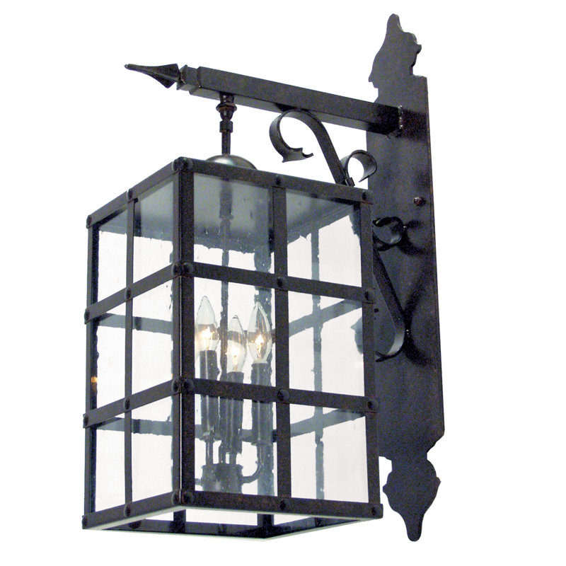 Baretta Wall Light, Coffee Bean, Clear Acrylic
