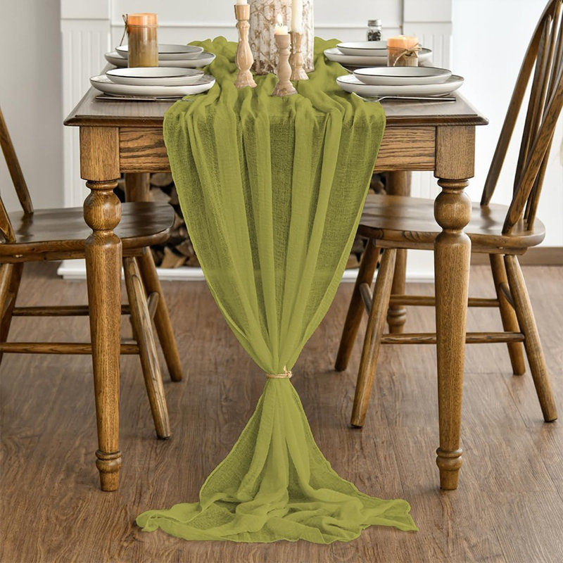 Chemin de table Boes Gauze, Doré, L 60 po x l 36 po