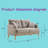 Nathaneil Fabric 56.8'' Reception Loveseat-307033625