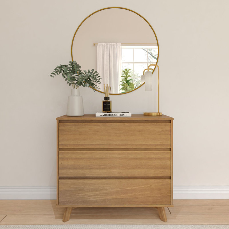 Commode scandinave à 3 tiroirs Lauritzen, Pacanier