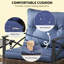 Comfortable Patio Dining Sets With Durable Wicker, Dark Blue Cushions For Enjoyment