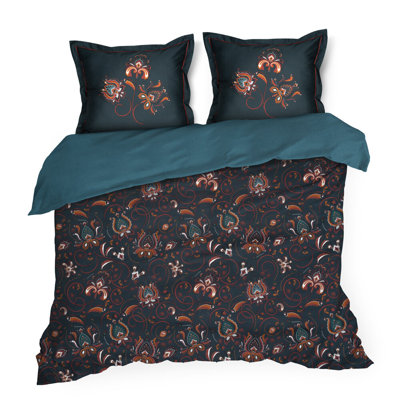 Marnie Cotton Floral Duvet Cover with Pillowcases