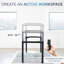 Vivo Black Electric Quad-Motor Height Adjustable 4-Leg Standing Desk Frame