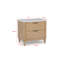 Modern 1Pc Nightstand With Engineered Stone Top