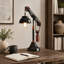 Lampe de bureau noire 24,2 po Simentale