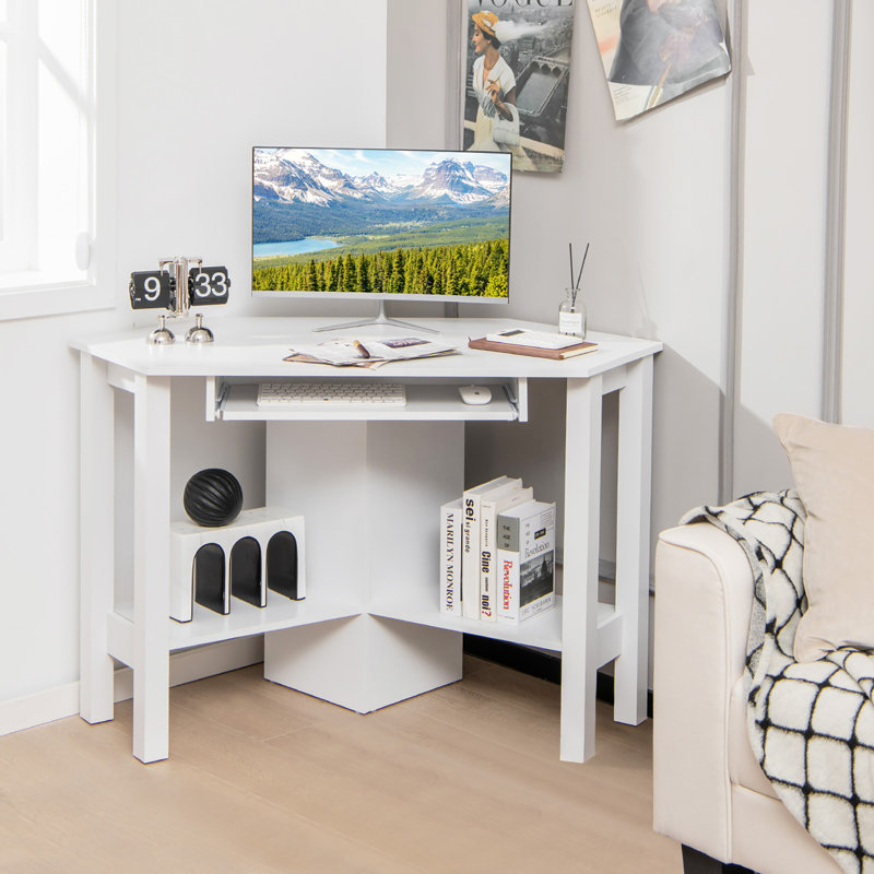 Carnesville Computer Desk, White