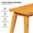 45-Inch Solid Wood Backless Outdoor Bench-1431758923