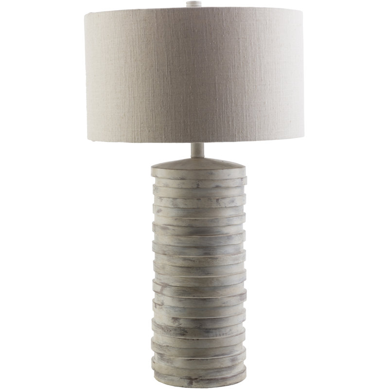 Frazier 28" H Table Lamp with Drum Shade, Sandstone