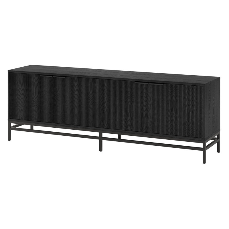 Abrion TV Stand for TVs up to 78", Black