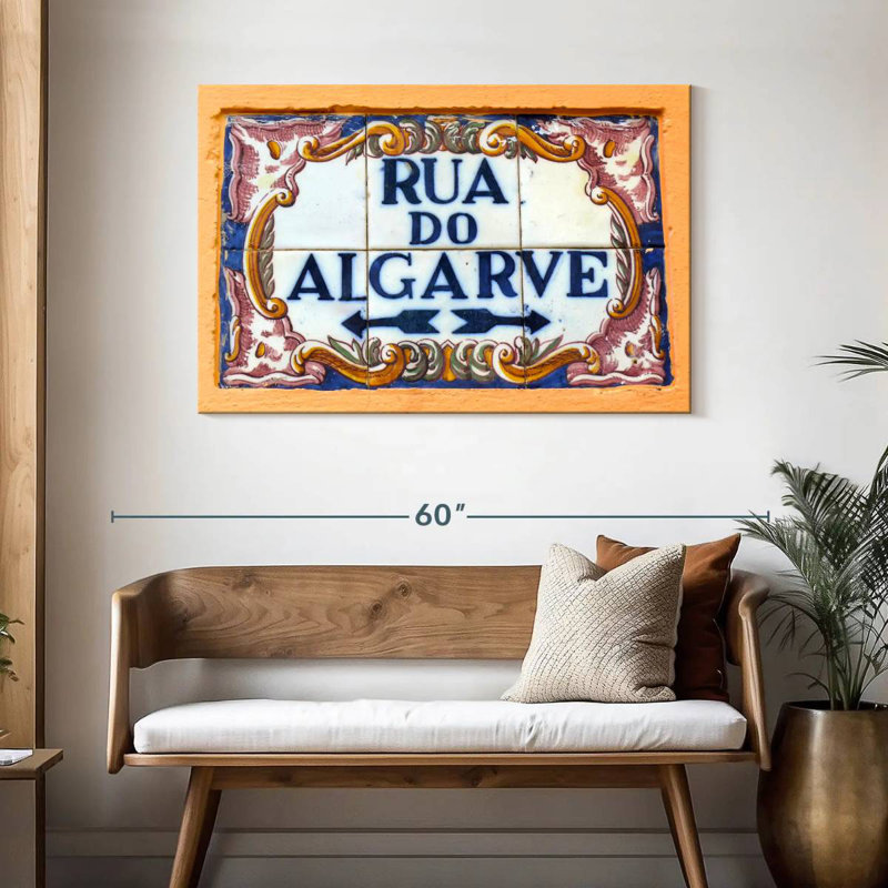 Enseigne Kavia Rua Do Algarve, H 30 po x l 45 po