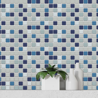 Montel Glitter Mosaic 3D Sticker Tile 30 x 15cm
