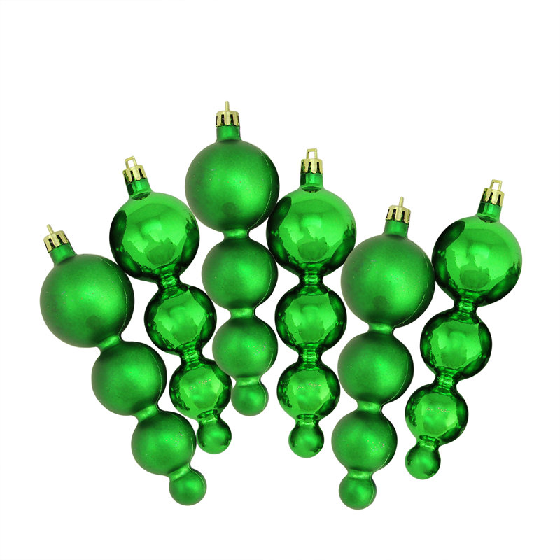 Ornement de Noël incassable à 2 finitions, Vert noël