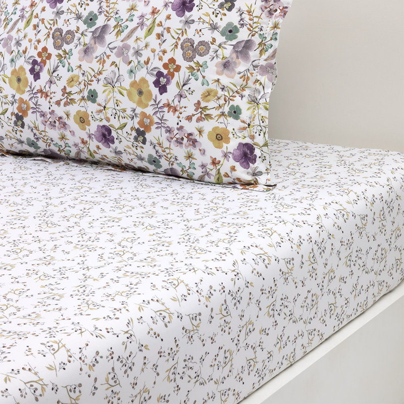 Fleurs Fitted Sheet, California King