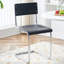 Chaise d'appoint moderne à dossier solide noir (ensemble de 2)-533915508