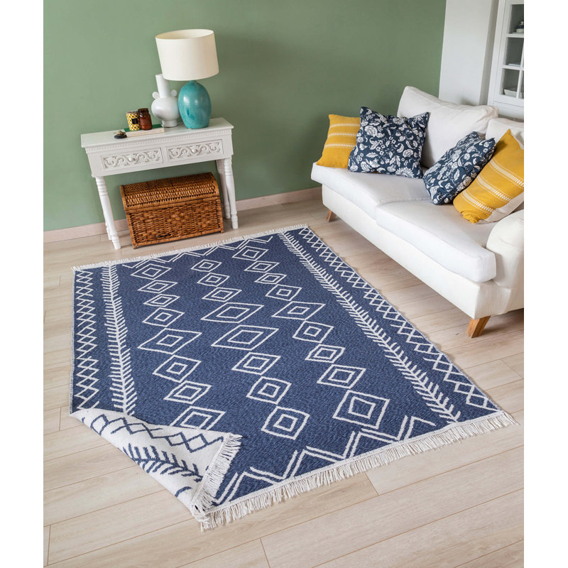 Rothsay Cotton Argyle Indoor Rug, Rectangle 2' x 3'4"