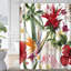 Rideau de douche sans couture à motif floral tropical rose avec 12 crochets-1957085524