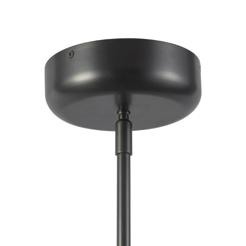 Sutton 36-in Black dimmable LED Chandelier, Oil Rubbed Bronze, Clear Glass