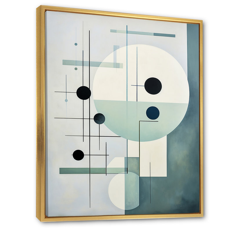 Impression sur toile Jahcere, Cadre flottant doré, H 32 po x l 16 po x P 1 po