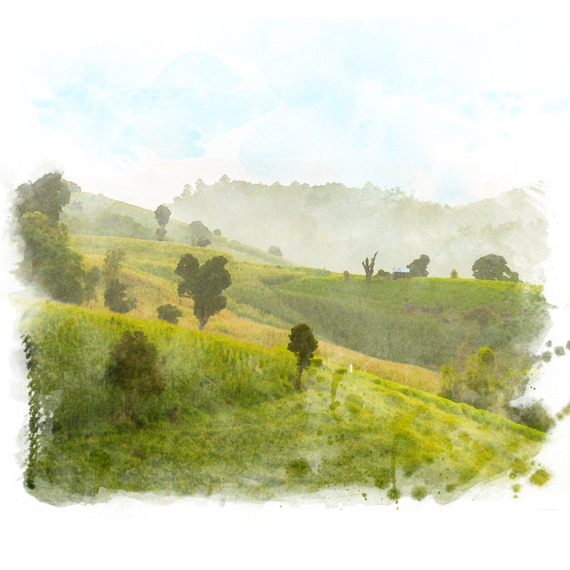 Mountain - Wrapped Canvas Print, 30cm H x 30cm W x 3.8cm D