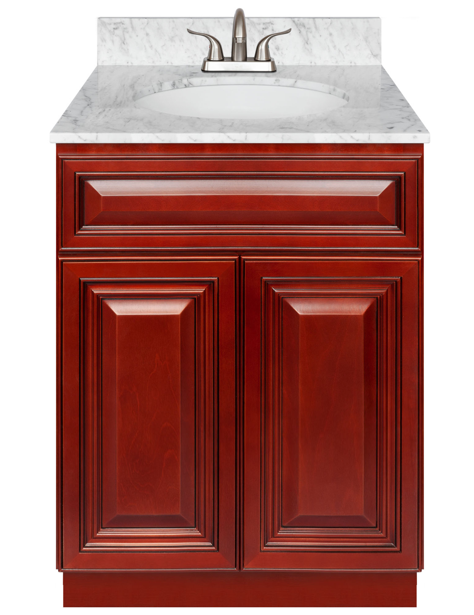 Charlton Home® Edgware 25'' Single Bathroom Vanity with Granite Top