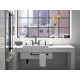 Kohler Purist® Two Handle Deck-Mounted Bridge Kitchen Sink Faucet with Pull Out Side Sprayer
