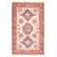Tapis ivoire en laine noué à la main de conception unique 6 pi 6 po x 9 pi 10 po New Age