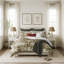 Greenwood Ivory/Red Linen Duvet Cover Set-533456984