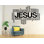 Nuage de mot Jésus, signe mural, mots muraux, art mural Sanctuaire, décoration murale Église, art mural 309LU
