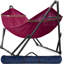 Hamac double Tranquillo Universal avec support inclus pour 2 personnes / support pour hamac pliable Capacité de 600 lb - Inhouse, extérieur, camping, rouge-1620018199-1649363530