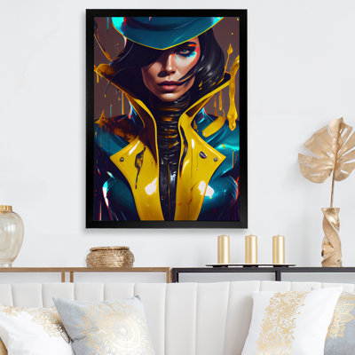 «Femelle Criminel Mastermind X», impression sur toile