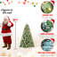 Arbre de Noël saisonnier de 6 pi avec 300 lumières DEL douces et lumineuses, 988 branches, 66 branches, charnière à assemblage rapide et base 72 po