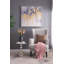 Jeté 50x60 "en coton rose avec pampilles, paquet de 2-119771691