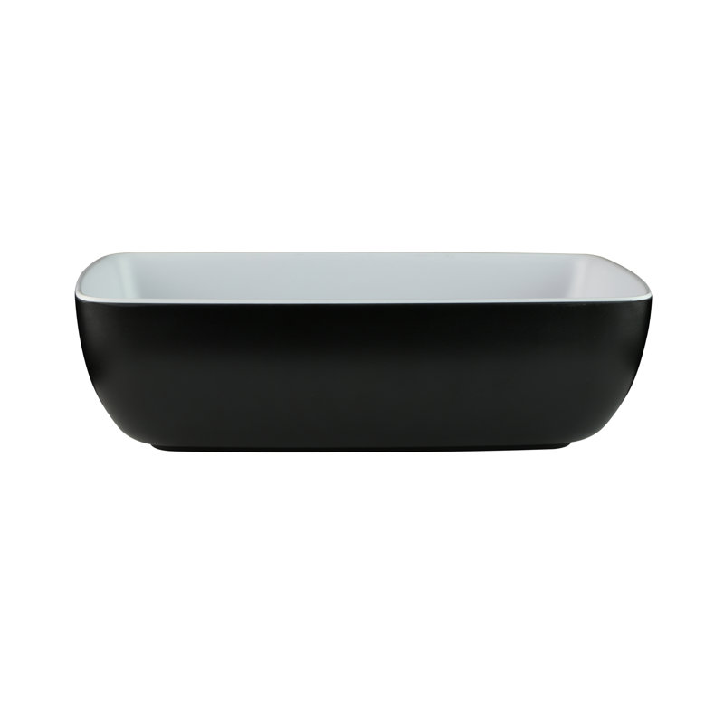 Elite Global Solutions Infinity Melamine Serving Bowl, Black