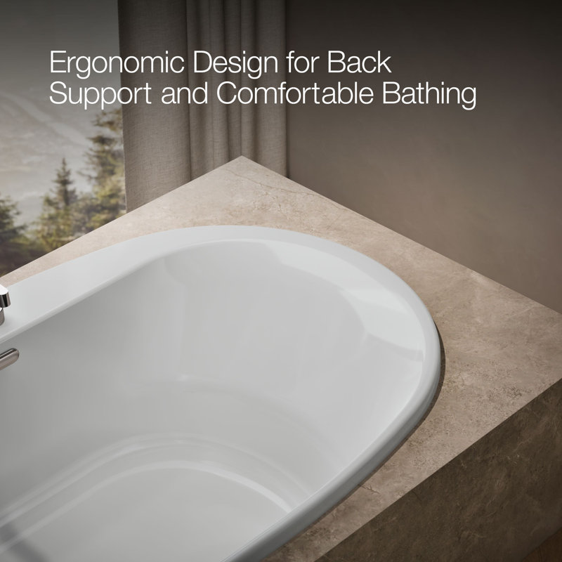 Kohler 72" x 42" Drop-In Bath, Black